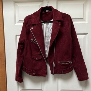 H&M Faux Suede Moto Jacket